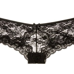 VICTORIA'S SECRET  VERY SEXY CUT OUT BLACK LACE PANTY